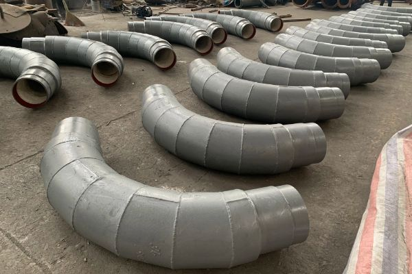 互壓自鎖焊接式耐磨陶瓷彎頭90&deg;